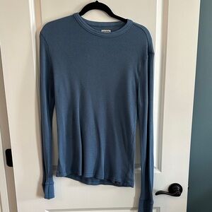 Faherty Men's Slate Blue Long Sleeve Tee